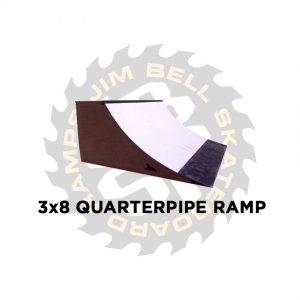 Jim Bell Skateboard Ramps - 3X8 Quarter Pipe Ramps